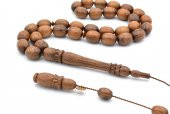 HAKİKİ USTA İŞİ OYMA İMAMELİ KOKULU SANDAL AĞACI TESBİH İRİ BOY 002 - 2