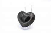 HAKİKİ DOĞAL KALP ŞEKLİNDE RAİNBOW OBSİDYEN TAŞI 113 GRAM - 1