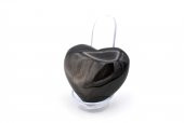 HAKİKİ DOĞAL KALP ŞEKLİNDE RAİNBOW OBSİDYEN TAŞI 116 GRAM - 1