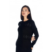 Solo Kadın Kristal Taş El İşçliği Luxury Triko Hırka A20A062-1 - 3