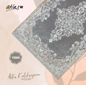 Atlas Halı Aster AQ03B Gri / KİREMİT Halı - 3