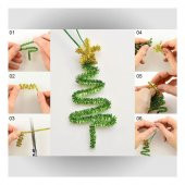 Metalik Şönil Renkli 50 Cm 50li 1 Paket Artlantis 50 Cm Renkli Metalik Tüylü Tel 50 li 1 Paket - 5