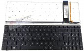 Asus N750JK (N750JK-T4109H)  Klavye Siyah Renk Işıklı Türkçe Tuş Takımı  Q-Tr - 1