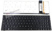 Asus N750JK (N750JK-T4109H)  Klavye Siyah Renk Işıklı Türkçe Tuş Takımı  Q-Tr - 3