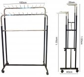 Rafburada® 2 Li Kemer ve Kravat Standı Askı Standı - 4