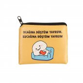 OCAĞINA DÜŞTÜM YAVRUM RESİMLİ TASARIM SÜET BOZUK PARA CÜZDANI - 1