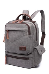 C-active Erkek Kanvas Sırt Çantası Gri - 2