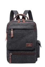 C-active Erkek Kanvas Sırt Çantası Siyah thumbnail 1