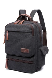 C-active Erkek Kanvas Sırt Çantası Siyah thumbnail 2