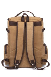 C-active Kanvas Erkek Sırt Çantası Camel thumbnail 3