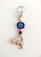 Anahtarlık Kötü Göz Nazar Kovucu Renkli Boncuklu Çanta Cüzdan Süsü 11871 thumbnail 1