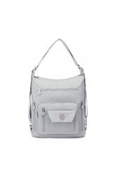 Hem Sırt Hem Omuz Kadın Çantası 1205 A.gri - 3