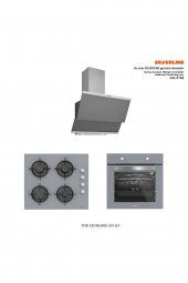 Silverline Gri Cam Ankastre Set 5 Yıl Garanti 3420 Classy 60 Gri+cs5349s01+bo6501s01 - 1