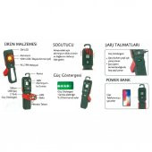 ARM Esen 148 Tripodlu Şarjlı Led Fener Powerbank 500 Lümen 10W - 5