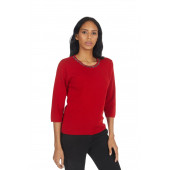 Solo Kadın Kristal (Crystalized by swarovski) Taşlı Triko Kazak A20A045-2 - 3