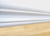 Renkli Duvarlar Beyaz 8cm-117cm 4 Adet Yapışkanlı Çıta Çerçeve Esnek Süpürgelik - 7