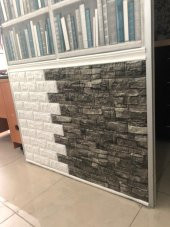 Renkli Duvarlar Beyaz 8cm-117cm 4 Adet Yapışkanlı Çıta Çerçeve Esnek Süpürgelik - 8