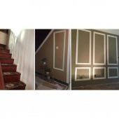 Renkli Duvarlar Yapışkanlı Duvar Çıtası Süpürgelik Çerçeve Kırık BEYAZ 8cm-117cm thumbnail 6