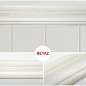 Renkli Duvarlar Yapışkanlı Duvar Çıtası Süpürgelik Çerçeve Kırık BEYAZ 8cm-117cm thumbnail 7