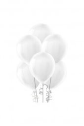 Beysüs Pastel Balon Beyaz Dekor Balonu 10 Adet Beyaz - 1