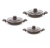 FMS G5001 6 Parça Granit Omlet Set Siyah - 1