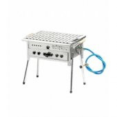 Gürsaç Tüplü Lav Taşlı Mangal Seti 35*50Cm BÜYÜK BOY - 3