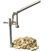 Şişe Kapatma Aleti -Gri Renk (200 Kapak  HEDİYE ) - 1