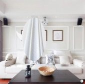 Renkli Duvarlar Beyaz 8x117 cm 4 Adet Kendinden Yapışkanlı Duvar Kağıdı Çıtası thumbnail 1