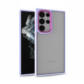 Galaxy S22 Ultra Kılıf Flora Buton,Kenar Çevresi Renkli Kılıf thumbnail 5