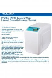 Hyundaı Hnd-35 Kapalı Kasa Su Arıtma Cihazı Ücretsiz Montaj - 3