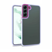 Galaxy S22 Plus Kılıf Zore Flora Buton,Kenar Çevresi Renkli Kılıf thumbnail 1