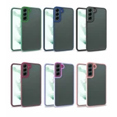 Galaxy S22 Plus Kılıf Zore Flora Buton,Kenar Çevresi Renkli Kılıf thumbnail 9