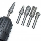 Ahşap Oyma Seti Matkap İçin 5 Li Ahşap Ve Su Kabağı Oyma Uç Takımı 6mm - 1