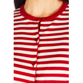 Solo Çizgili Örme Hırka A20A012-5 - 4