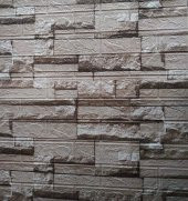 Renkli Duvarlar Oturma Odası Duvar Kağıdı Paneli Kendinden Yapışkanlı 3D NW116 - 1