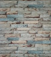 Renkli Duvarlar Antre Koridor 3D Duvar Kağıdı Paneli Kendinden Yapışkanlı NW117 - 2
