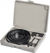 Matkap Panç Seti Delik Testere Takımı - Büyük Boy 8 PARÇA(64-127 mm Arası 5 Testere) Buat Açma Panç - 1