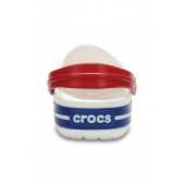 Crocs Beyaz Unisex Crocband Kenarı Lacivert Beyaz Çizgili Terlik 11016 - 2