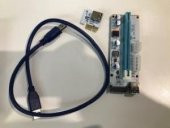 S-link Sl- Ex10 Pcı-E 1x To 16x Sata 6Pin Bitcoin Riser Ekran Kartı Yükseltici - 1