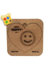 Moon Beavers Ahşap Emojiler Eğitici Öğretici Geliştirici Boyanabilir Ahşap Sağlıklı Oyuncak - 1