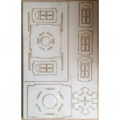 Camii Maketi,Ahşap Maket Büyük Boy Boyanabilir Maket - 2