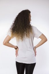 Lamia Donna Nazar Boncuğu Baskılı Beyaz T-Shirt - 2