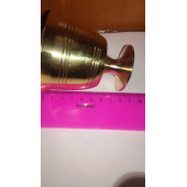 Ustası Antepte Tarihi Fantom El Yapımı Pirinç Havan NO:Yarım 8 CM - 2