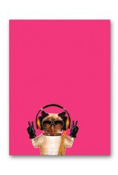 Pretty Mini Defter Çizgili Kedili - 1