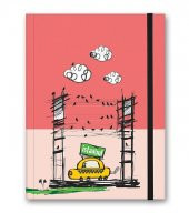 Renkli İstanbul Defter Çizgili Lastikli Taksi - 1