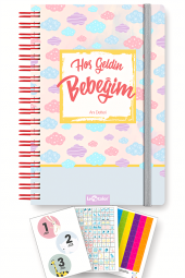 Bebek Anı Defteri ve Hamile Albümü Pembe + Sticker - 1