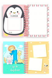 Bebek Anı Defteri ve Hamile Albümü Kız + Sticker - 8