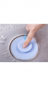 Silikon Lavabo Küvet Süzgeci Kilitli Lavabo Tıkacı Lavabo Küvet Tıpası - 3