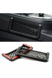 Araç Içi Fileli Pratik Göz Telefon Için Yapışkanlı Fileli Ceplik - 2