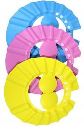 Ayarlanabilir Banyo Koruyucu Silikon Hijyenik Su Geçirmez Banyo Şapkası Sağlam Kulak Koruyuculu - 2